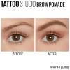 imageMaybelline TattooStudio Brow Pomade Long Lasting Buildable Eyebrow Makeup Ash Brown 1 Count372 BLONDE