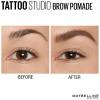 imageMaybelline TattooStudio Brow Pomade Long Lasting Buildable Eyebrow Makeup Ash Brown 1 Count374 SOFT BROWN