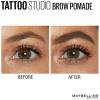 imageMaybelline TattooStudio Brow Pomade Long Lasting Buildable Eyebrow Makeup Ash Brown 1 Count378 ASH BROWN