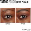 imageMaybelline TattooStudio Brow Pomade Long Lasting Buildable Eyebrow Makeup Ash Brown 1 Count382 BLACK BROWN