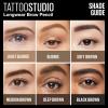 imageMaybelline TattooStudio Waterproof Eyebrow Pencil Sharpenable Longwear Long Lasting Pigmented Eyebrow Pencil for Defined Brows Blonde 1 Count255 SOFT BROWN