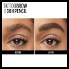 imageMaybelline TattooStudio Waterproof Eyebrow Pencil Sharpenable Longwear Long Lasting Pigmented Eyebrow Pencil for Defined Brows Blonde 1 Count260 DEEP BROWN