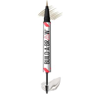 imageMaybelline BuildABrow 2in1 Brow Pen and Sealing Eyebrow Gel Eyebrow Makeup for RealLooking Fuller Brows Deep Brown 1 Count250 BLONDE