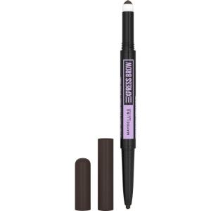 imageMaybelline Express Brow 2In1 Pencil and Powder Eyebrow Makeup Deep Brown 1 Count262 Black Brown