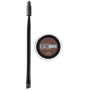 imageMaybelline TattooStudio Brow Pomade Long Lasting Buildable Eyebrow Makeup Ash Brown 1 CountAuburn