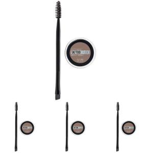 imageMaybelline TattooStudio Brow Pomade Long Lasting Buildable Eyebrow Makeup Ash Brown 1 CountSoft Brown