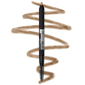 imageMaybelline TattooStudio Waterproof Eyebrow Pencil Sharpenable Longwear Long Lasting Pigmented Eyebrow Pencil for Defined Brows Blonde 1 Count248 LIGHT BLONDE