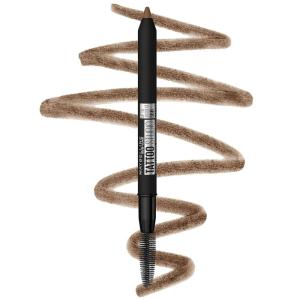 imageMaybelline TattooStudio Waterproof Eyebrow Pencil Sharpenable Longwear Long Lasting Pigmented Eyebrow Pencil for Defined Brows Blonde 1 Count255 SOFT BROWN