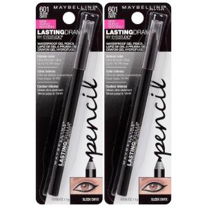 imageMaybelline Eyestudio Lasting Drama Waterproof Matte Gel Pencil Black Eyeliner Makeup Jet Black 2 CountSLEEK ONYX