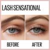 imageMaybelline Lash Sensational Waterproof Mascara Lengthening and Volumizing for a Full Fan Effect Brownish Black 1 CountVERY BLACK