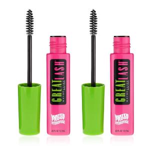 imageMaybelline Great Lash Waterproof Mascara Volumizing Lengthening and LashDoubling Formula for Thicker Lashes Very Black 1 CountVery Black