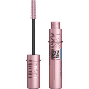 imageMaybelline Lash Sensational Sky High Serum Infused Lash Primer for Mascara Lengthening Thickening Tinted and Washable Formula Soft Black 1 CountBROWNISH BLACK