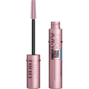 imageMaybelline Lash Sensational Sky High Serum Infused Lash Primer for Mascara Lengthening Thickening Tinted and Washable Formula Soft Black 1 CountVERY BLACK