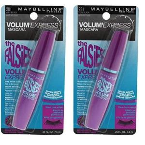 imageMaybelline Volum Express The Falsies Washable Fiber Mascara Volumizing and Separating Make Up Formula Brownish Black 1 CountVery Black