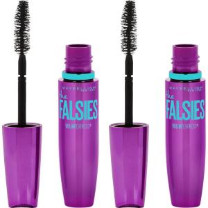 imageMaybelline Volum Express The Falsies Washable Fiber Mascara Volumizing and Separating Make Up Formula Brownish Black 1 CountWASHABLE BLACKEST BLACK 2 COUNT