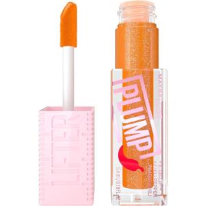 imageMAYBELLINE Lifter Gloss Lifter Plump Plumping Lip Gloss with Chili Pepper and 5 MaxiLip Pink Sting Sheer Bubblegum Pink 1 Count8 HOT HONEY