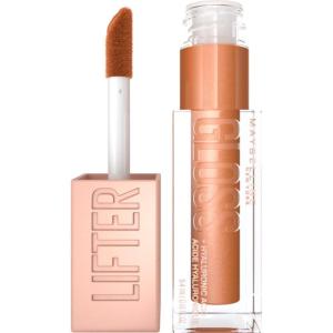 imageMaybelline New York Lifter Gloss Hydrating Lip Gloss with Hyaluronic Acid Sweetheart Sheer Red 1 CountGOLD