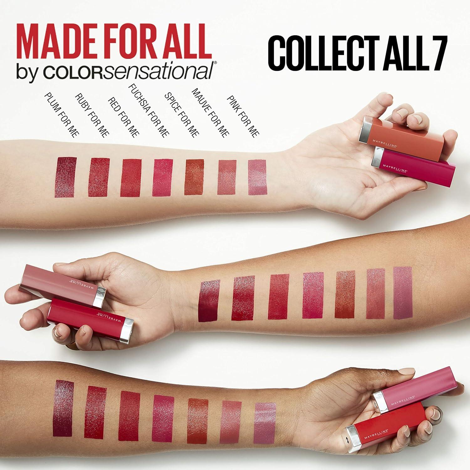 imageMaybelline Color Sensational Made for All Lipstick Crisp Lip Color ampamp Hydrating Formula Pink For Me Nude Pink 1 CountSPICE FOR ME