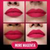 imageMaybelline Color Sensational Ultimatte Matte Lipstick NonDrying Intense Color Pigment More Blush Rose Pink 1 Count399 MORE MAGENTA