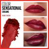 imageMaybelline New York Color Sensational Lipstick Lip Makeup Matte Finish Hydrating Lipstick Nude Pink Red Plum Lip Color Touch Of Spice 1 Count322 WINE RUSH