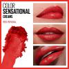 imageMaybelline New York Color Sensational Lipstick Lip Makeup Matte Finish Hydrating Lipstick Nude Pink Red Plum Lip Color Touch Of Spice 1 Count645 RED REVIVAL
