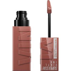 imageMaybelline Super Stay Vinyl Ink Longwear NoBudge Liquid Lipcolor Makeup Highly Pigmented Color and Instant Shine Cheeky Rose Nude Lipstick 014 fl oz 1 Count120 PUNCHY