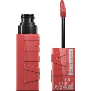 imageMaybelline Super Stay Vinyl Ink Longwear NoBudge Liquid Lipcolor Makeup Highly Pigmented Color and Instant Shine Cheeky Rose Nude Lipstick 014 fl oz 1 Count15 PEACHY