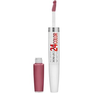imageMaybelline Super Stay 24 2Step Liquid Lipstick Makeup Long Lasting Highly Pigmented Color with Moisturizing Balm All Night Apricot Nude Orange 1 Count245 FIRMLY MAUVE