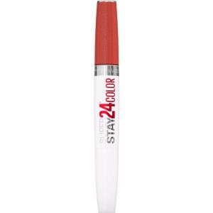 imageMaybelline Super Stay 24 2Step Liquid Lipstick Makeup Long Lasting Highly Pigmented Color with Moisturizing Balm All Night Apricot Nude Orange 1 Count915 SULTRY AMBER