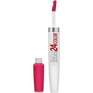 imageMaybelline Super Stay 24 2Step Liquid Lipstick Makeup Long Lasting Highly Pigmented Color with Moisturizing Balm All Night Apricot Nude Orange 1 Count305 CRISP MAGENTA