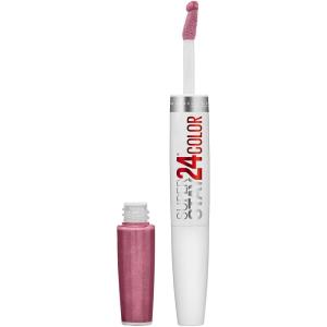 imageMaybelline Super Stay 24 2Step Liquid Lipstick Makeup Long Lasting Highly Pigmented Color with Moisturizing Balm All Night Apricot Nude Orange 1 Count55 PERPETUAL PLUM