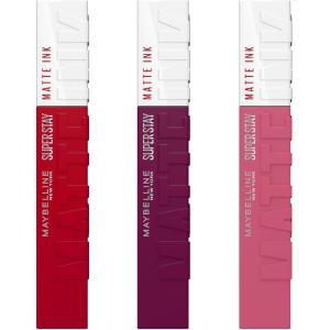 imageMaybelline Super Stay Matte Ink Liquid Lip Color Moodmakers Lipstick Collection Long Lasting Transfer Proof Lip Makeup Motivator Red 1 CountKIT