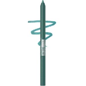 imageMAYBELLINE New York Tattoo Studio LongLasting Sharpenable Eyeliner Pencil Glide on Smooth Gel Pigments with 36 Hour Wear Waterproof Citrus Charge 004 ozTealtini