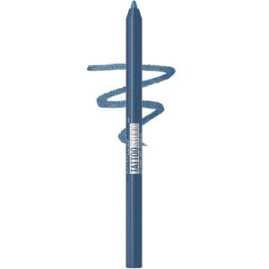 imageMAYBELLINE New York Tattoo Studio LongLasting Sharpenable Eyeliner Pencil Glide on Smooth Gel Pigments with 36 Hour Wear Waterproof Citrus Charge 004 ozNavy Bling