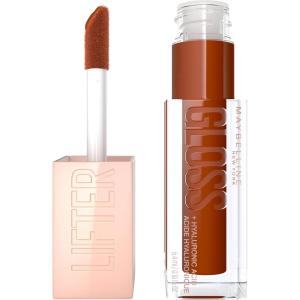 imageMaybelline Lifter Gloss Hydrating Honeyd Lip Gloss with Hyaluronic Acid High Shine for Plumper Looking Lips Caramel 1 Count